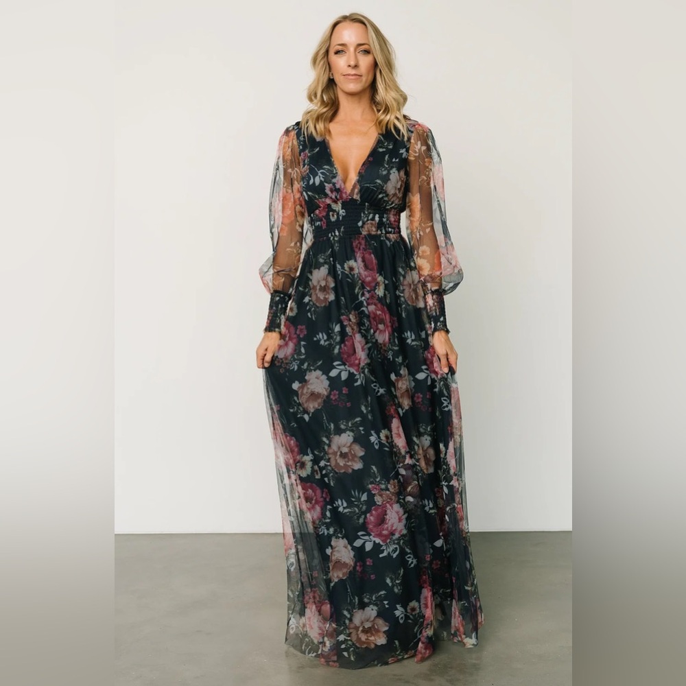 Baltic Born Navy Maxi Dress - Small